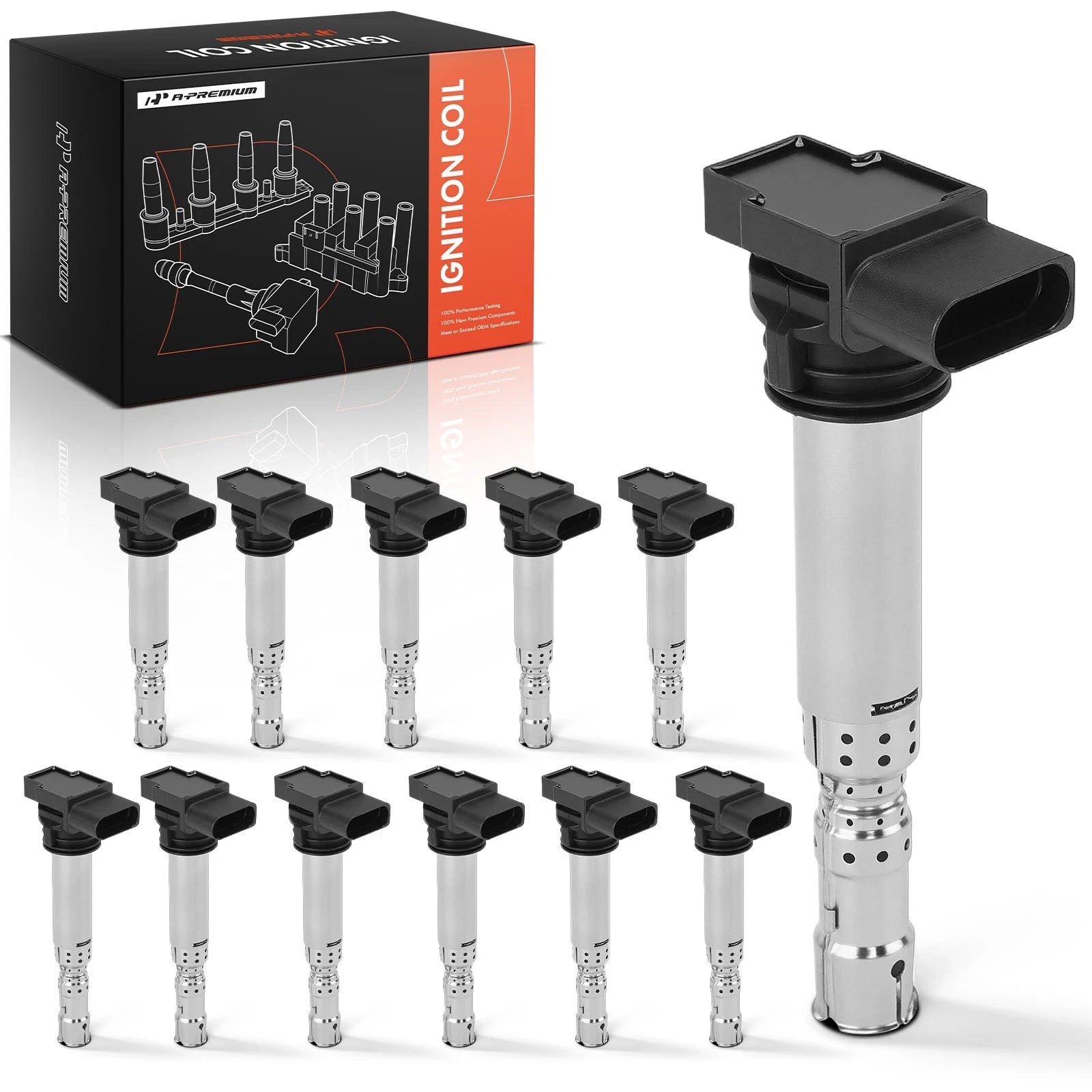 Set of 12 Ignition Coil Packs for Audi A8 Quattro (2005–2009)