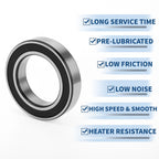 Deep Groove Ball Bearing 50x80x16mm for Scooter Skateboard (6010DDU)