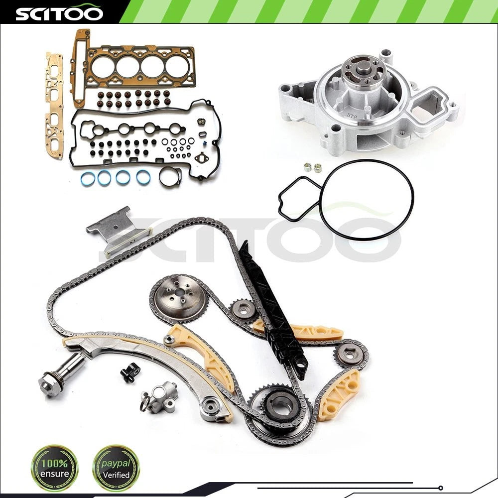 Head Gasket Set & Timing Chain Kit with Water Pump for Chevrolet Cobalt Pontiac G6 (2005–2010)