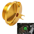 Gold Engine Oil Filler Cap Plug Cover for Kawasaki ZX14R ZX6R ZX636 ZX10R