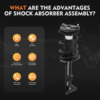 Front Pair Struts & Shocks for Mercedes-Benz C350 (2008-2014)