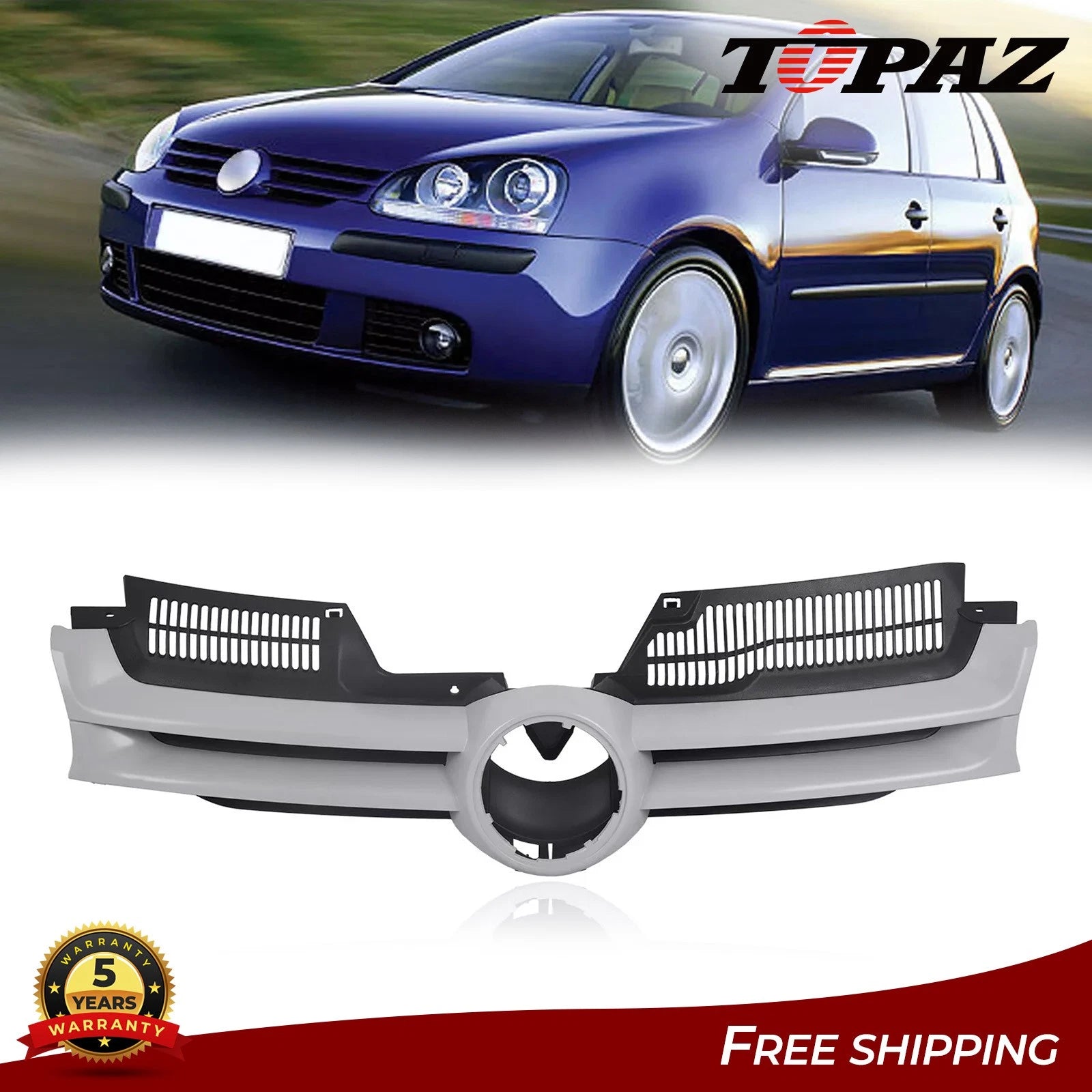 Front Grille for VW Volkswagen Rabbit (2006–2009)