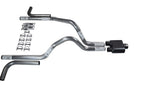 2.5" Dual Exhaust Kit for Dodge Dakota (1997–2005) - 1 Chamber Muffler, Side Exit