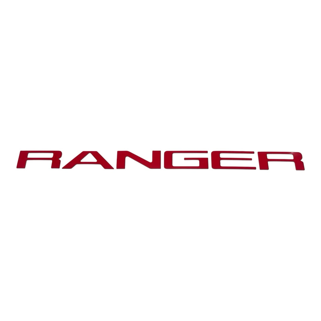 ABS Plastic Red Tailgate Letters Inlay for Ford Ranger (2019–2023)