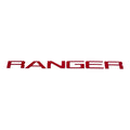 ABS Plastic Red Tailgate Letters Inlay for Ford Ranger (2019–2023)