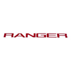 ABS Plastic Red Tailgate Letters Inlay for Ford Ranger (2019–2023)