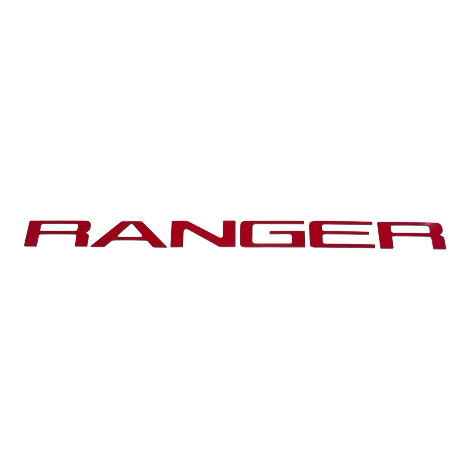 ABS Plastic Red Tailgate Letters Inlay for Ford Ranger (2019–2023)