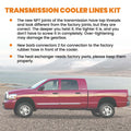 Transmission Cooler Hose Line Kit for Dodge Ram Cummins 5.9L 48RE (2003–2007)