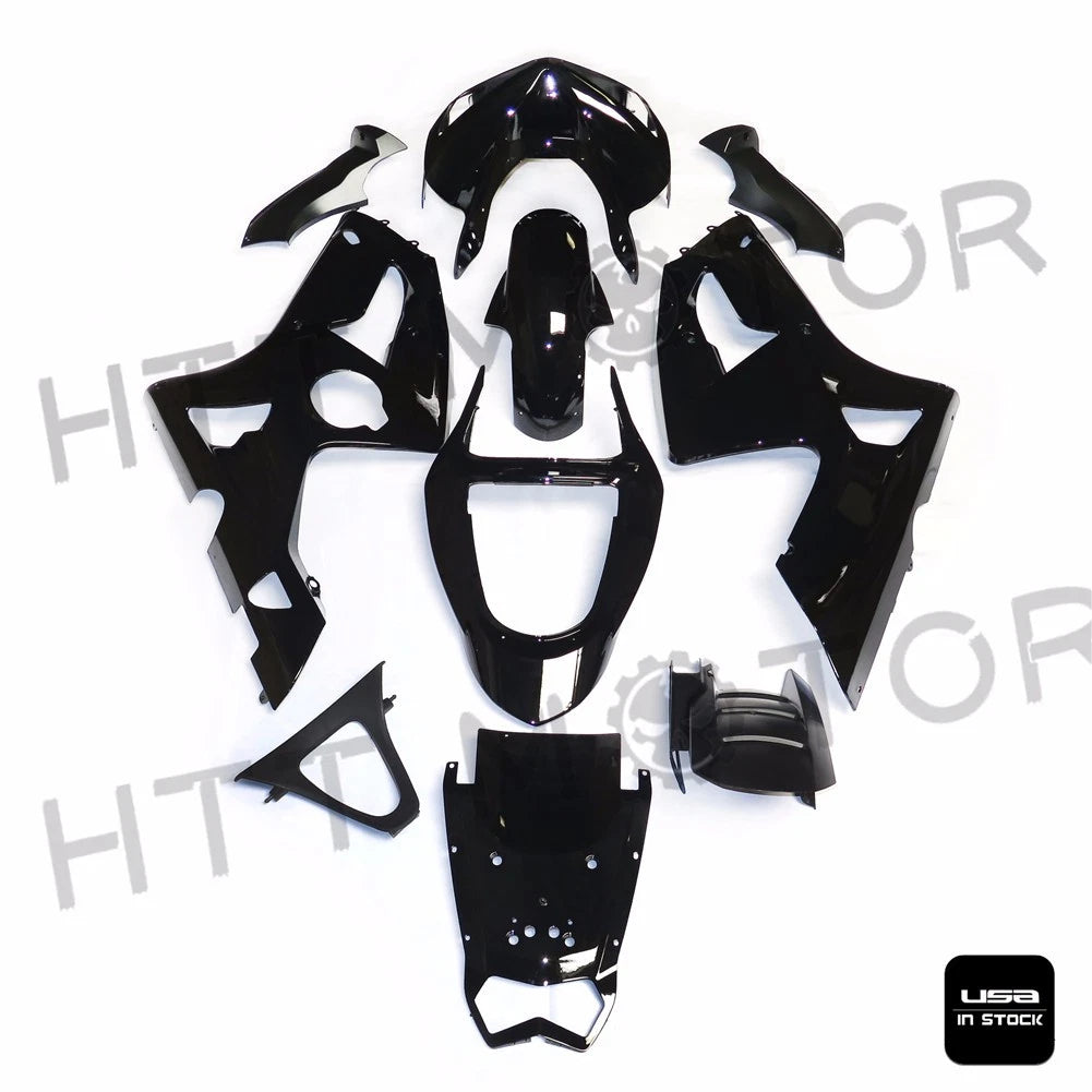 Fairing Kit for Kawasaki Ninja ZX6R 636 (2003–2004) - Glossy Black ABS