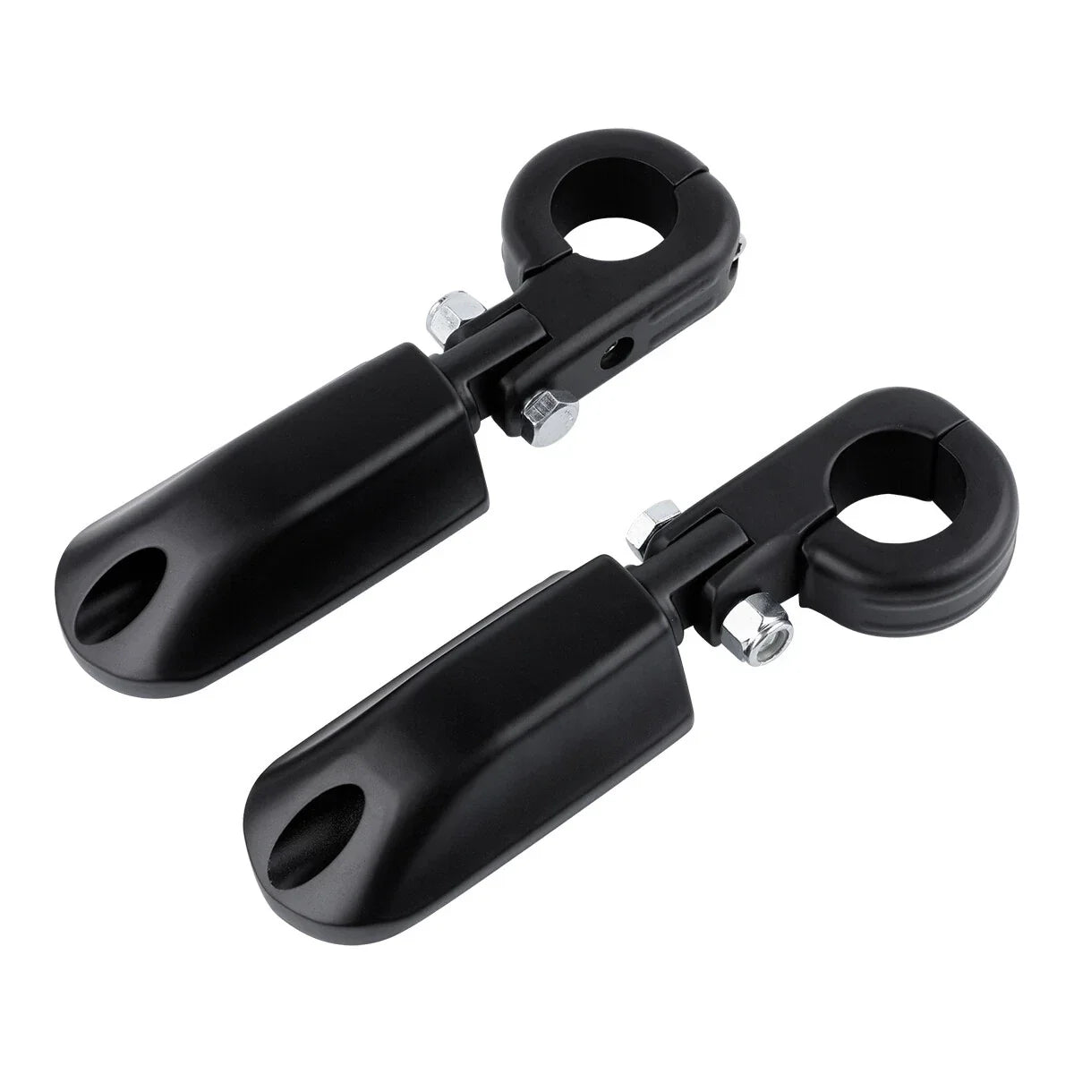 Matte Black 1.25" Highway Bar Footpegs for Harley Sportster XL 883 1200 (2004-2023)