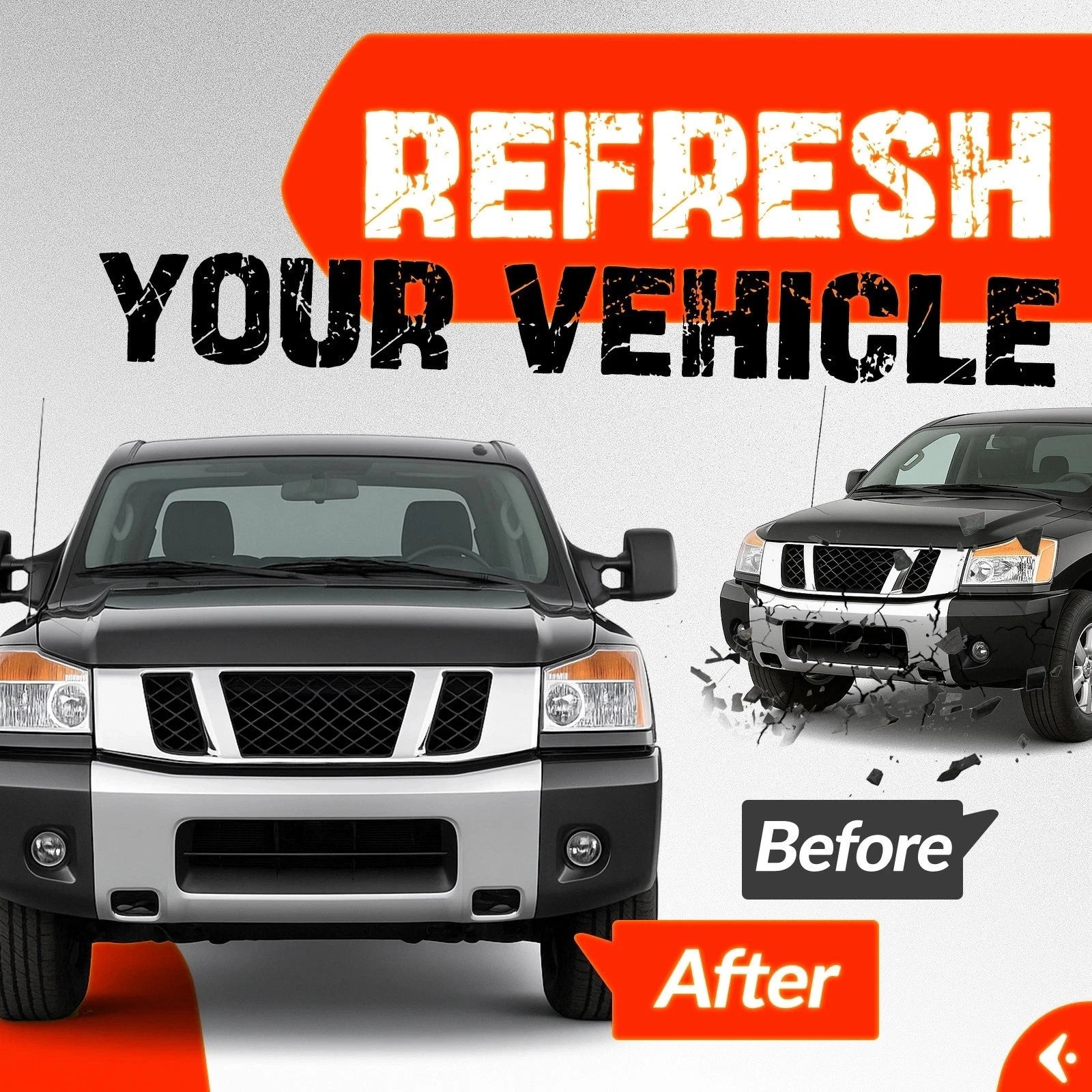 Front Bumper Face Bar for Nissan Titan Armada (2004–2015) Chrome