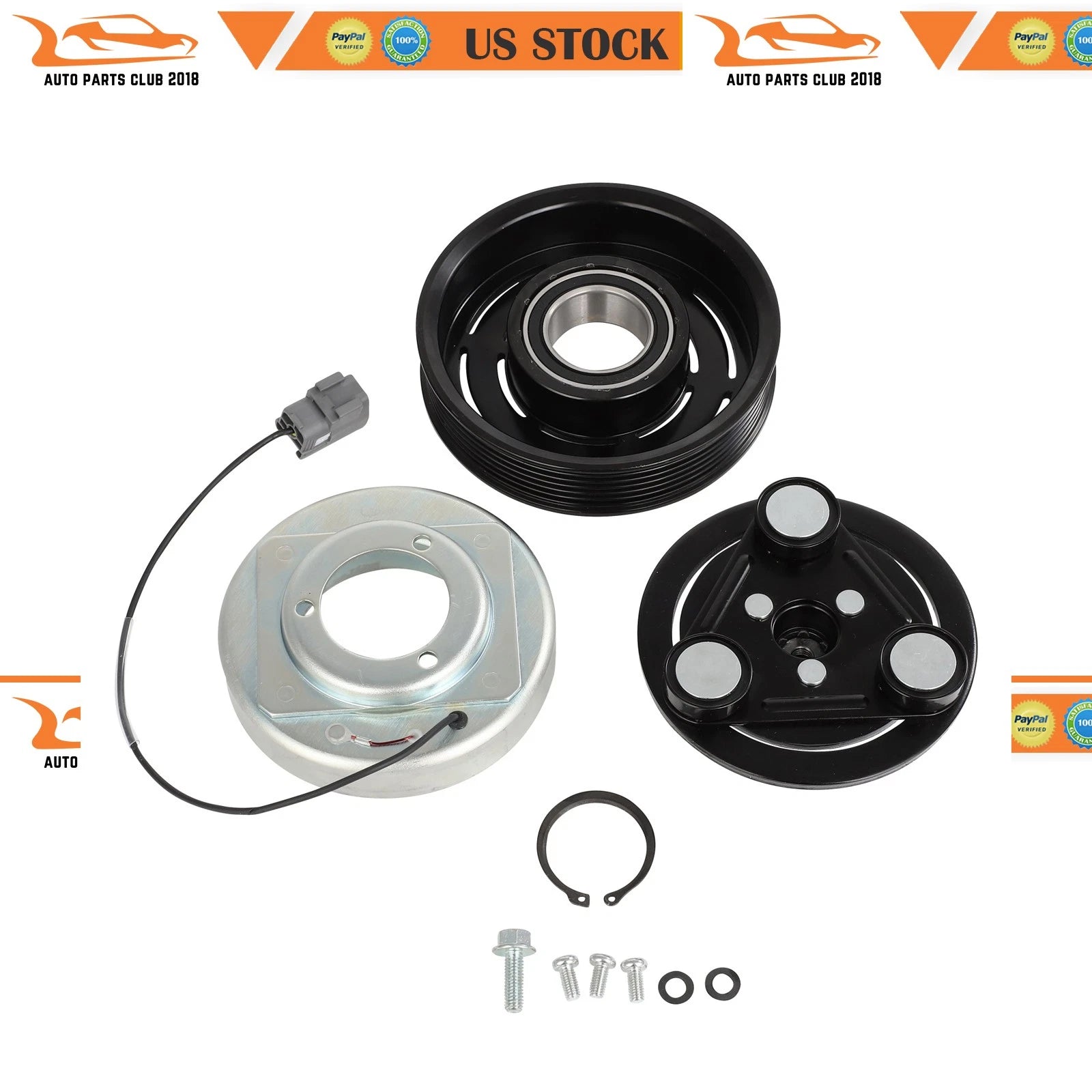 A/C Compressor Clutch Kit for Mazda 3 (2007–2009), Mazda 6 (2006–2007) 2.3L Turbo