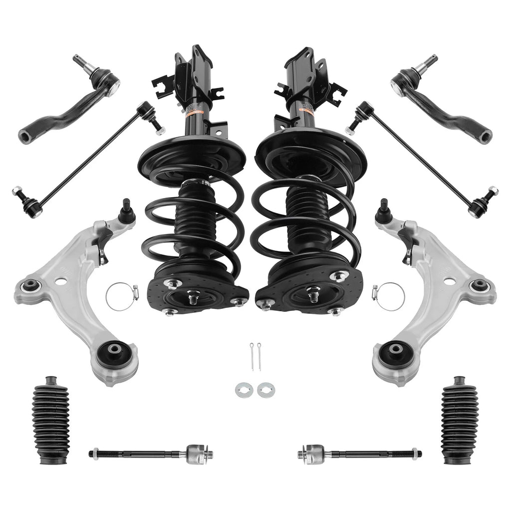 Set of 12 Suspension Front Strut with Control Arm for Nissan Maxima (2009–2014)