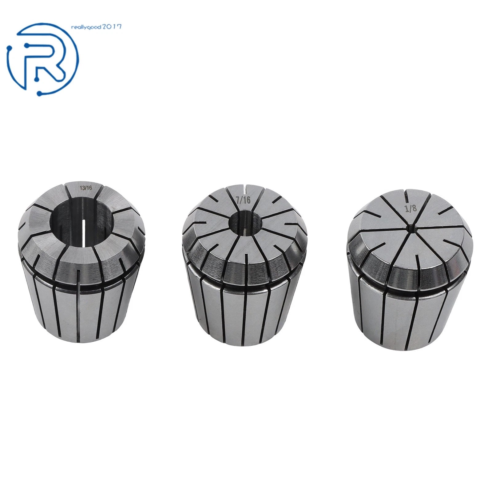 Set of 17 Spring Collet Chucks for NMTB Tool Holders (ER-40)