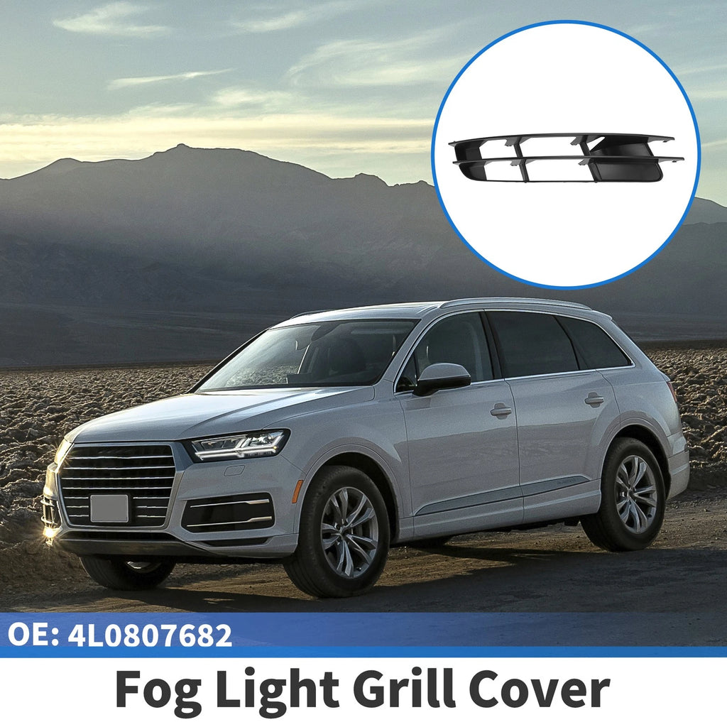 1pc Fog Light Grill for Audi Q7 (2007–2009) No. 4L0807682, ABS Black
