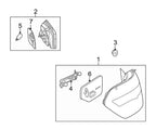 Rear Right Back Up Light Assembly 2129060258 for Mercedes-Benz
