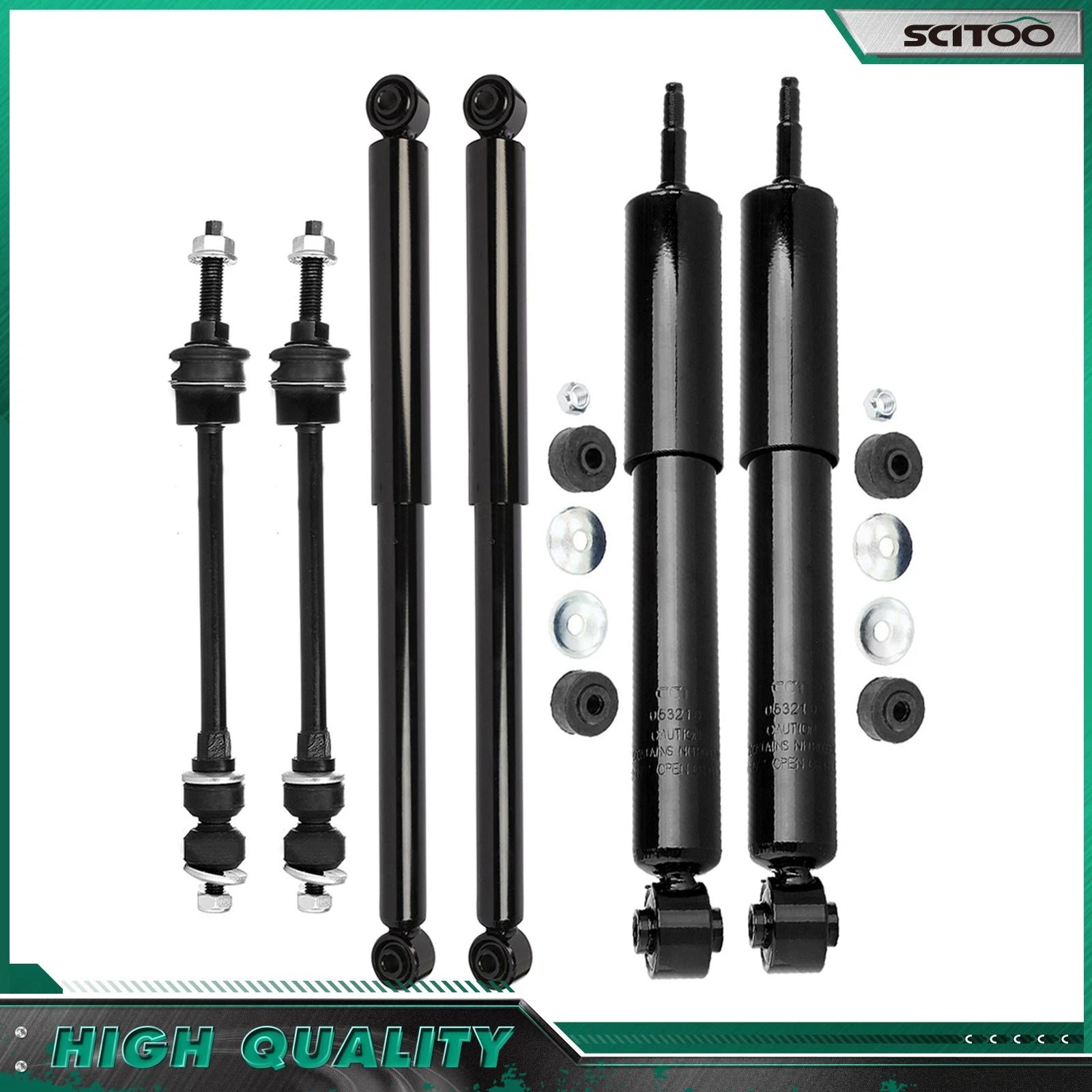 Set of 4 Shock Absorbers for Dodge Ram 1500 (2002–2005)