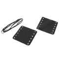 22mm Leather Hand Grip Covers for Universal Motorcycle - Black