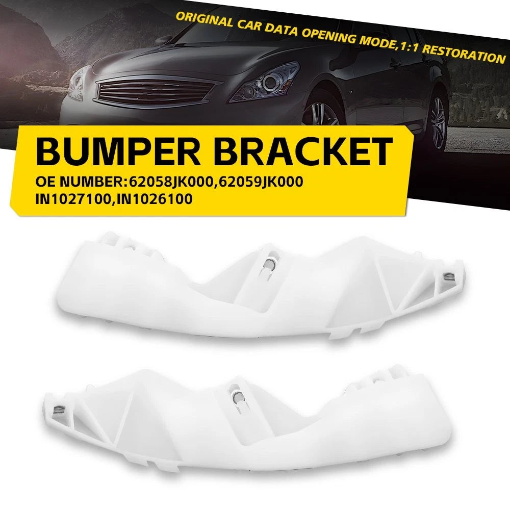 2X Front Bumper Cover Stiffener Bracket for Infiniti G37 G25 Q40 (2007–2015)
