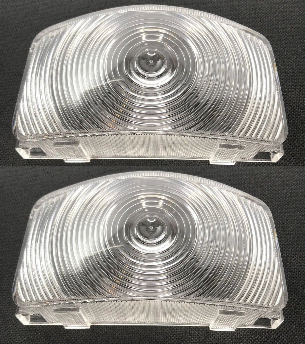 Clear Parking Light Lens Pair for Ford F-100 F-250 F-350 (1955–1956)