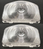 Clear Parking Light Lens Pair for Ford F-100 F-250 F-350 (1955–1956)
