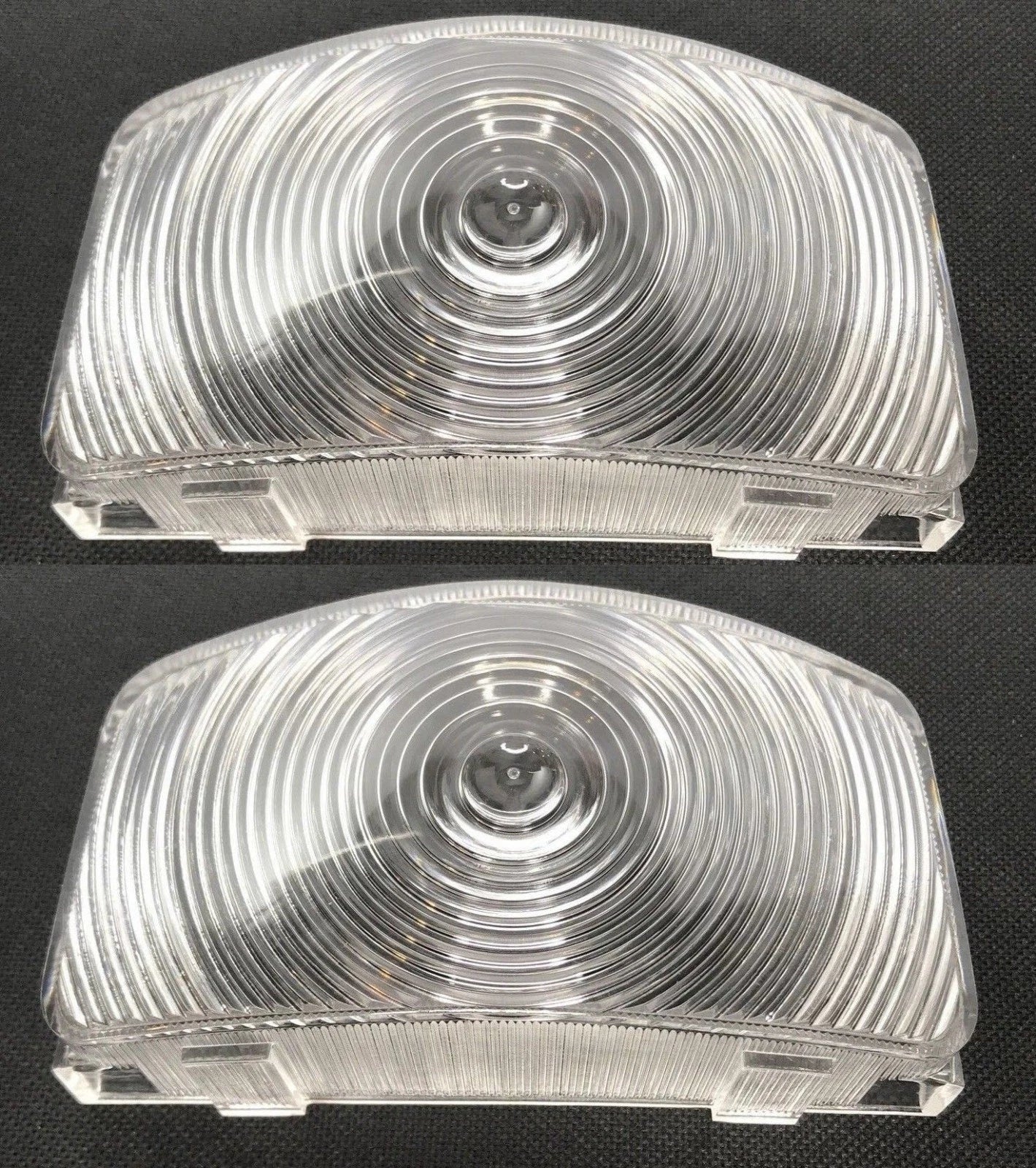 Clear Parking Light Lens Pair for Ford F-100 F-250 F-350 (1955–1956)
