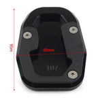 CNC Side Stand Enlarger Plate for Ducati Desert X 2022+ Aluminum Black