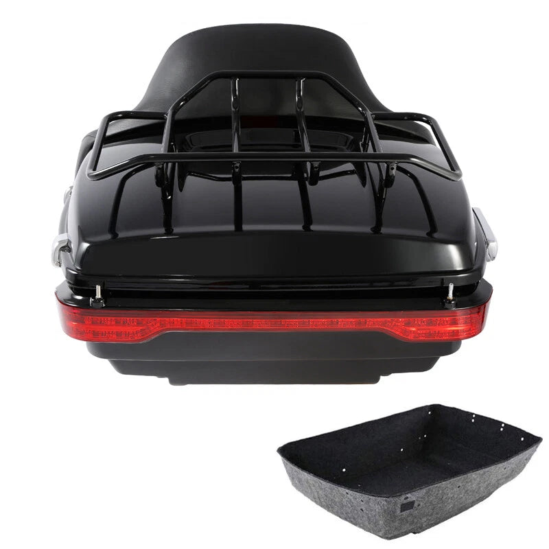 King Trunk Backrest Brake Turn Light for Harley Touring Street Glide (2014–2026)