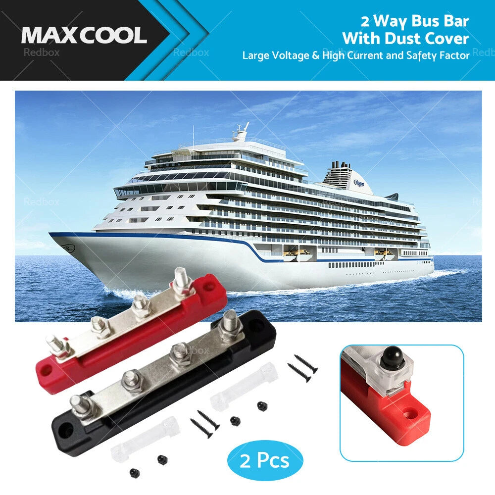 2-Way Bus Bar 12V 150A for Auto Marine Boat
