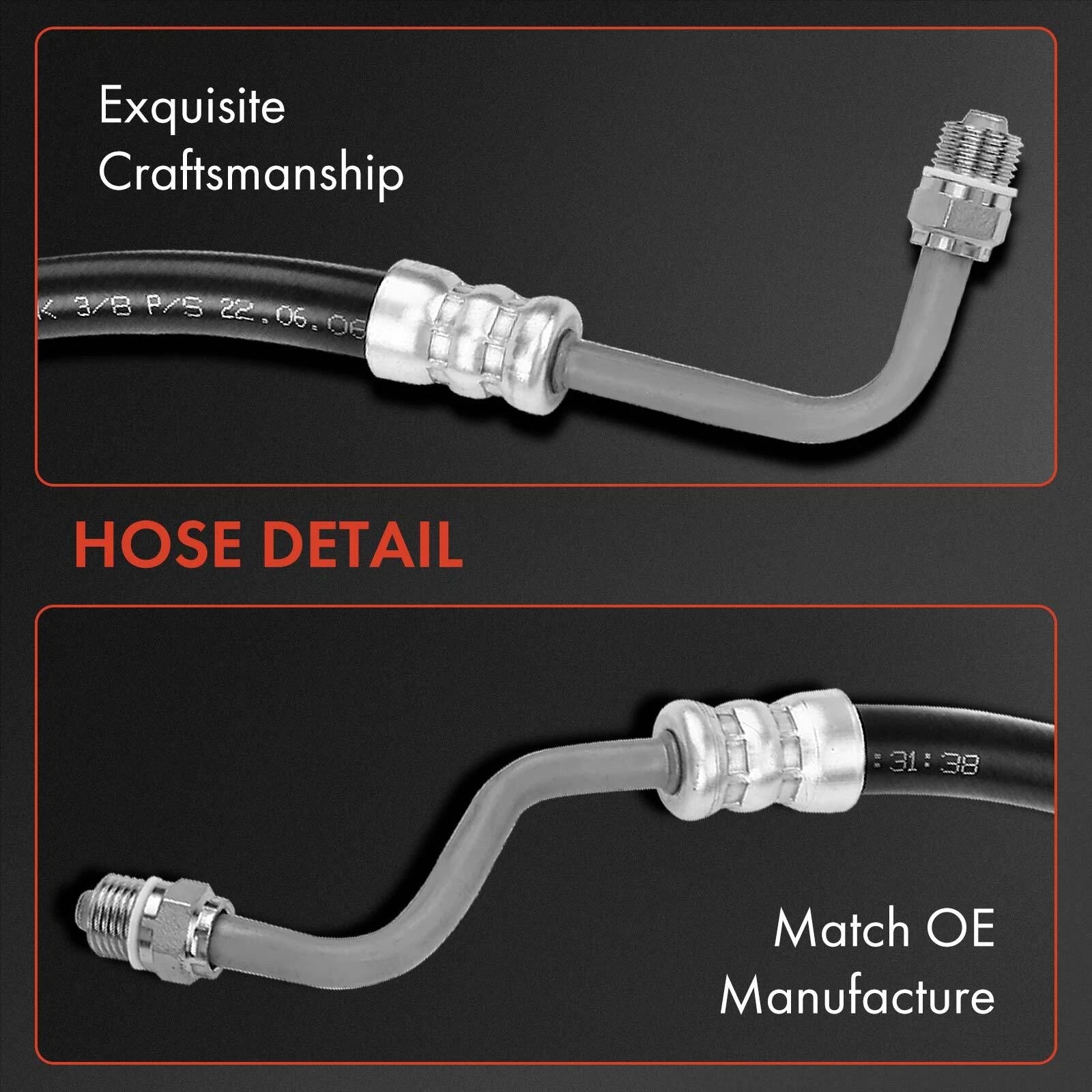 2X Power Steering Pressure & Return Line Hose for Ford Explorer (1996-2000)