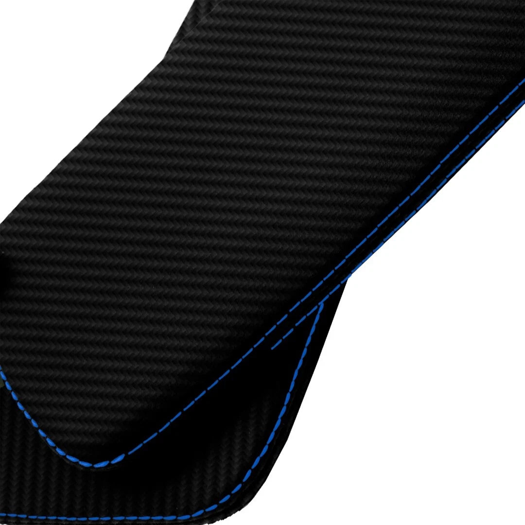 Sunvisors Cover Skin for Ford Explorer (2011–2019) Carbon Blue Stitch