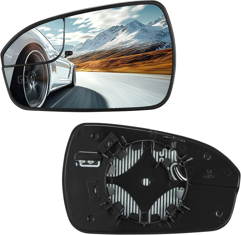 Left Side Power Heated View Mirror Glass for Ford Fusion (2013–2020)