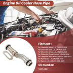 Inlet Engine Oil Cooler Tube for Chevrolet Sonic 1.8L L4 (2012–2018) No. 55353327