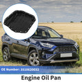 1 Pc Engine Oil Pan No.3510620032 for Toyota RAV4 (2015) Steel Black