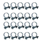 Set of 20 Fuel Injection Hose Clamps for Various Models