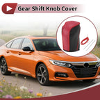 Car Gear Shift Knob Cover for Honda Inspire Red Faux Leather