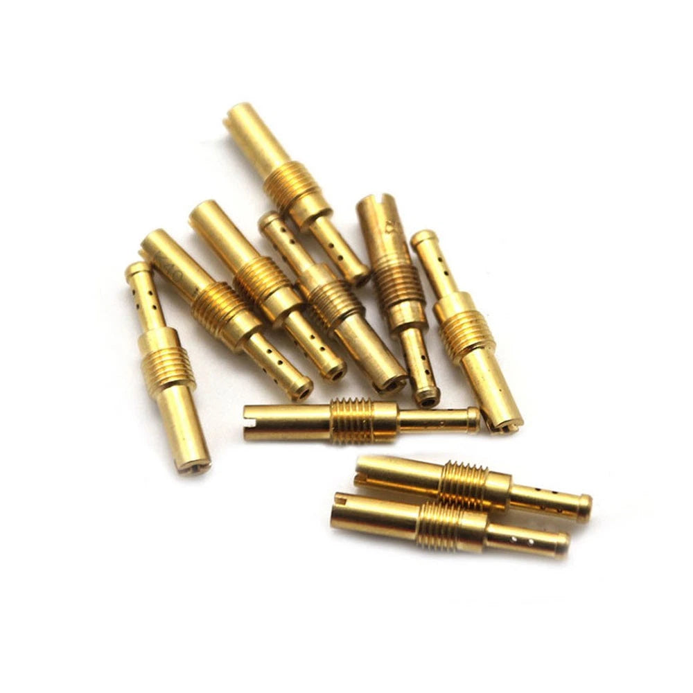 10Pcs Carburetor Slow Jets Pilot Jet Kit for PWM (N424-21, M60.75mm)