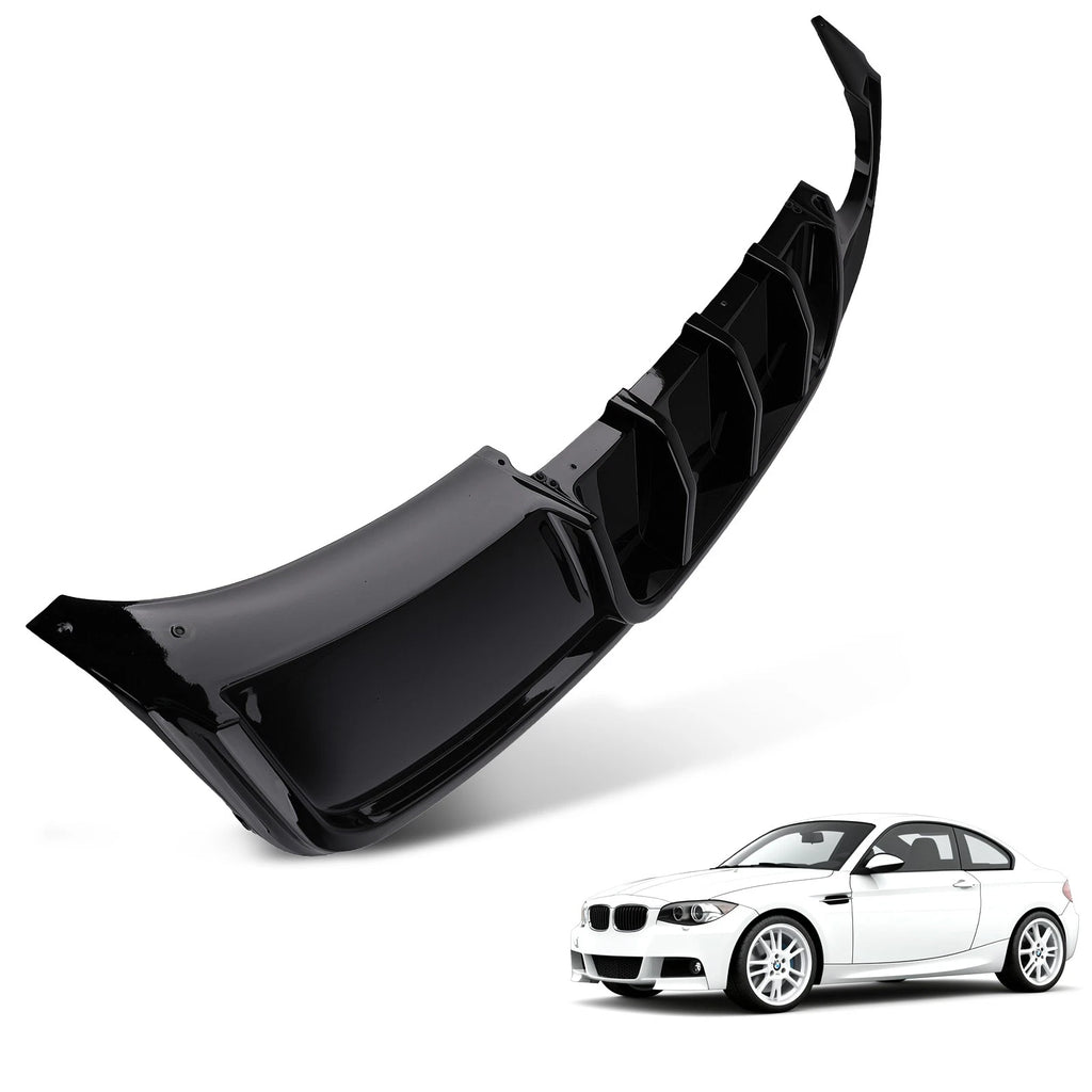 Rear Black PP Bumper Kit for BMW E82 125i 135i M Sport (2007–2013)