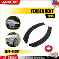 2Pcs Front Fender Side Vent Cover for Mitsubishi EVO (2002–2016) ABS Black