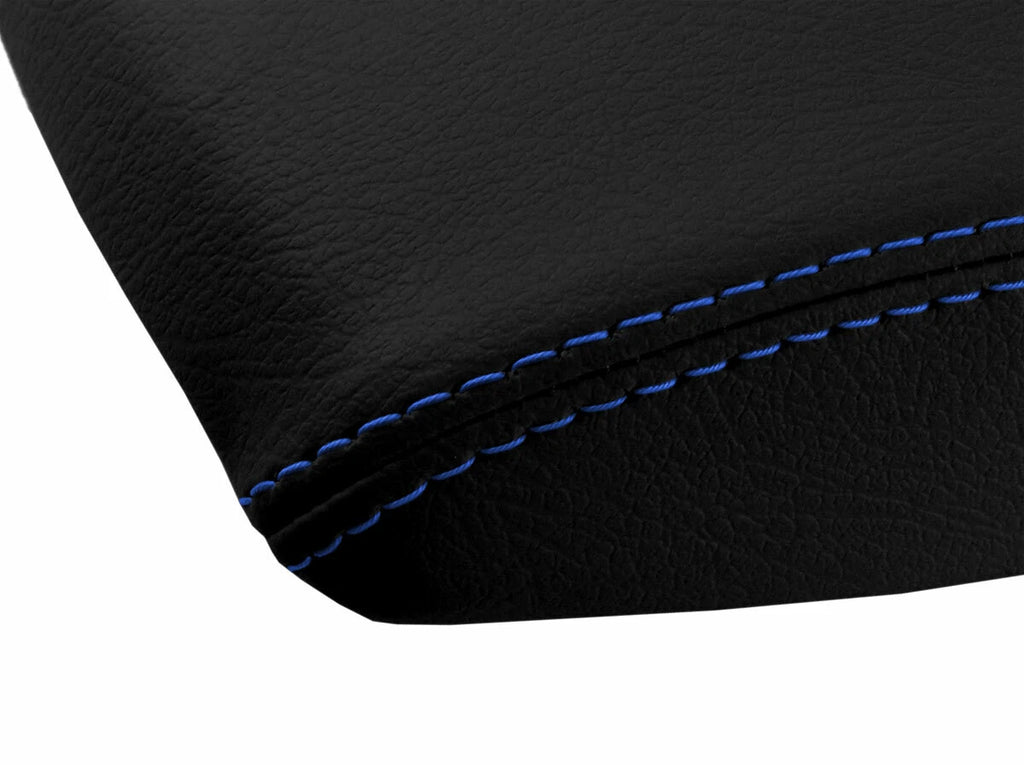 Leather Console Lid Armrest Cover for Honda Pilot (2009–2015) Blue Stitch