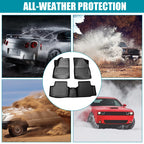 Set of 2 All Weather Floor Mats for Chevrolet Cruze (2016–2019)