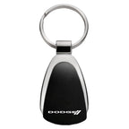 Stripe Logo on Black Teardrop Keychain - Officially Licensed for Dodge