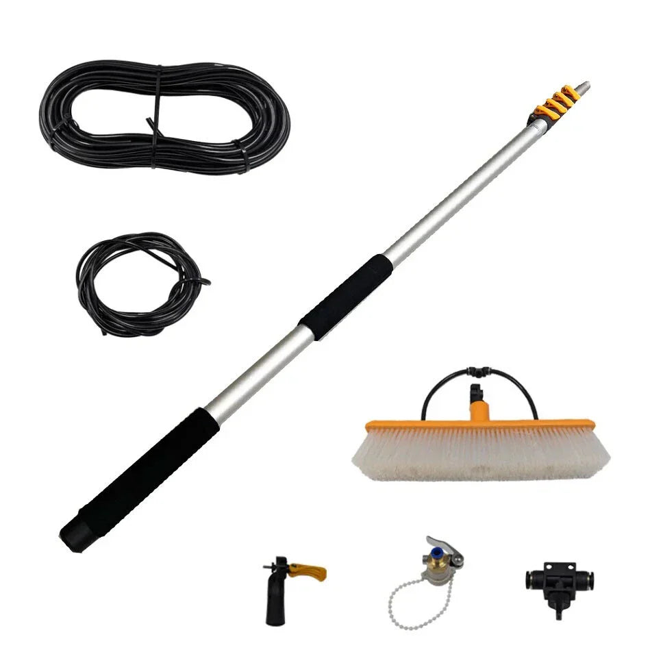 6M Telescopic Window Cleaning Pole with Brush for Car Cleaning