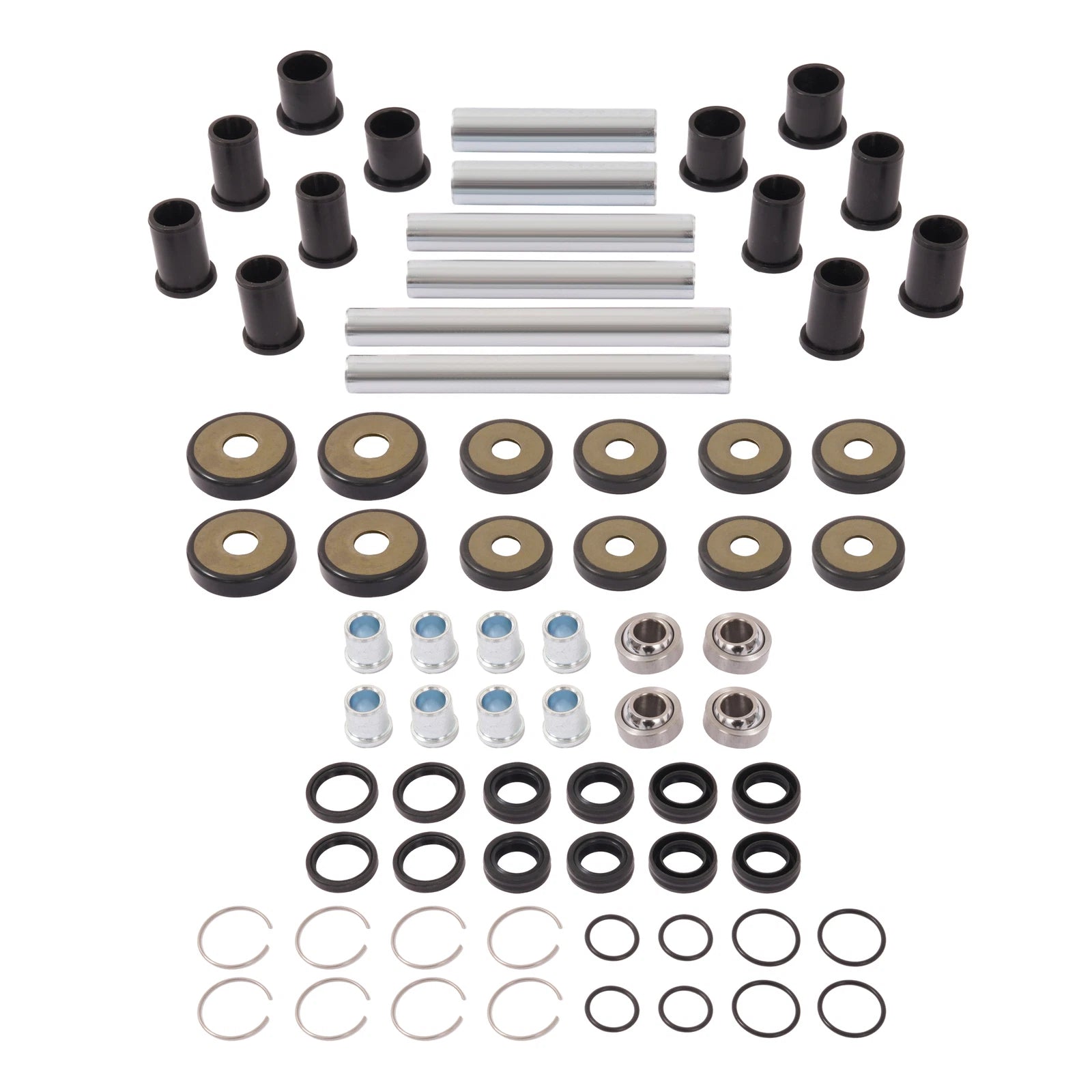 Rear Upper & Lower A-Arm Bushing Shaft Kit for Honda Rincon TRX650 TRX680 (2003–2022)