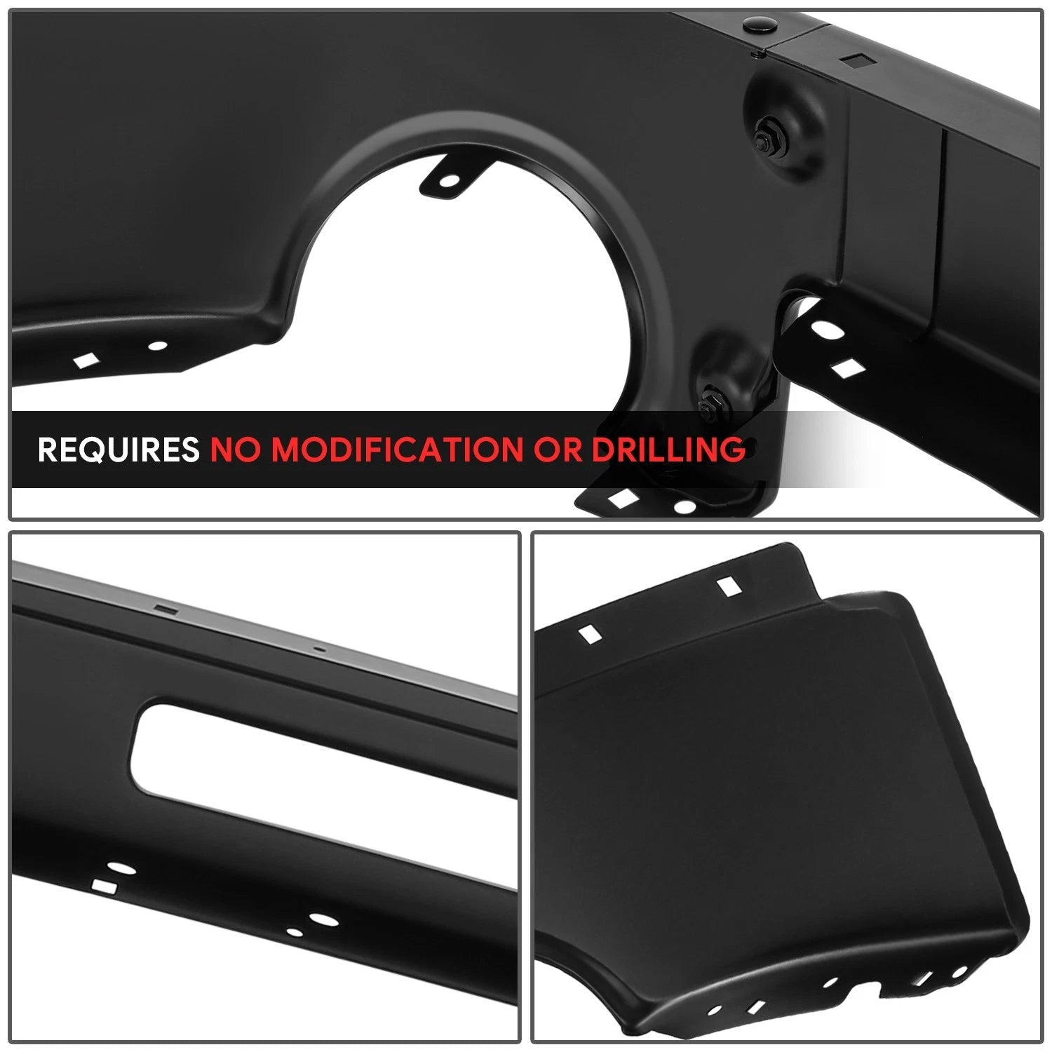 Front Bumper Face Bar for GMC Sierra 1500 (2007–2013) w/Fog Light & Air Inlet