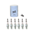 Wix Engine Oil Filter & NGK 6 Iridium IX Spark Plugs for Audi A6 Quattro (1998–2004)
