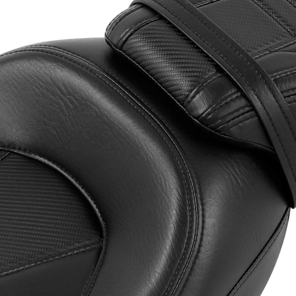 Black Gel Driver & Passenger Seat for Harley Touring Road King (2009–2023)