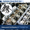 Set of 10 Engine Cylinder Head Bolt for Honda Accord (2003–2007) CR-V (2002–2009) 2.4L L4