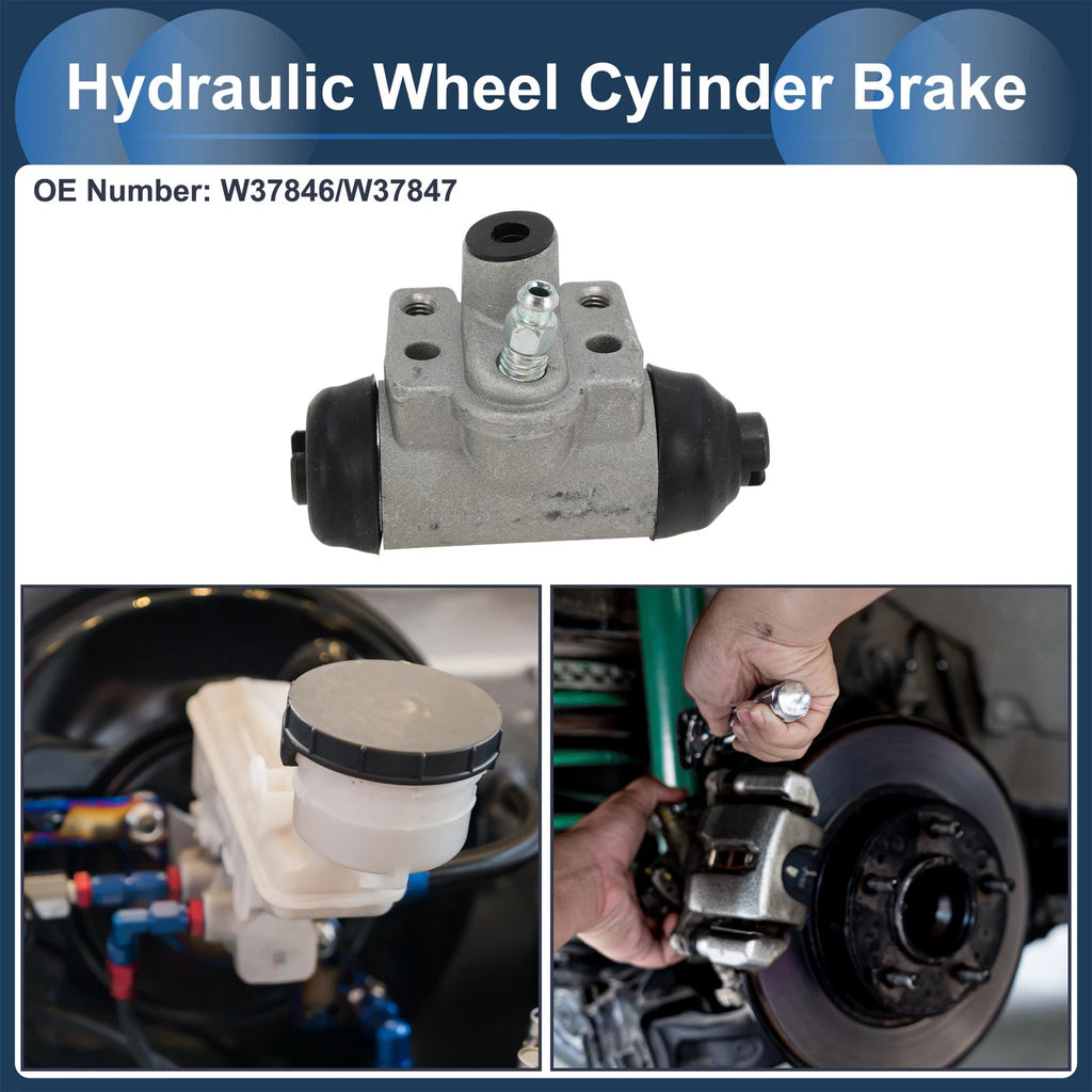 2X Brake Wheel Cylinder No.W37846 for Honda Civic (1990–2000) Aluminum Alloy
