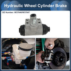 2X Brake Wheel Cylinder No.W37846 for Honda Civic (1990–2000) Aluminum Alloy
